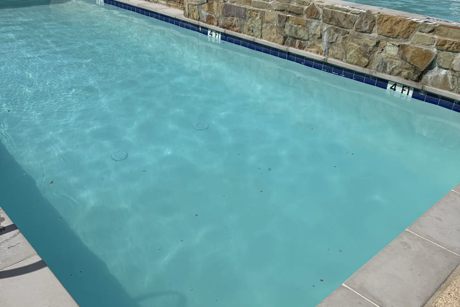 Two of the three pools at an HOA community Greg services in Garland, Texas